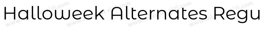 Halloweek Alternates Regular字体转换